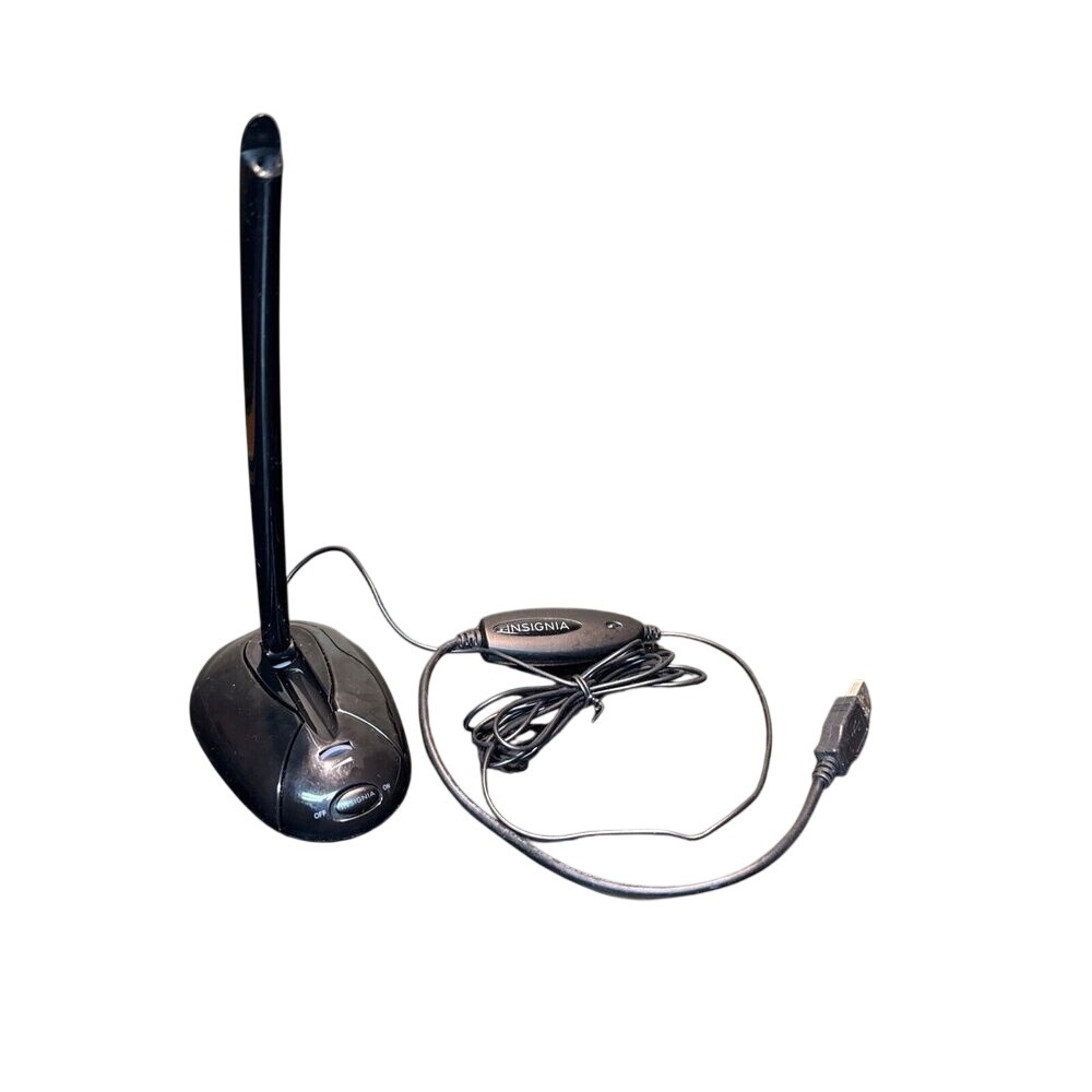 Insignia NS-PAUM50 USB Microphone for‎ Computer Video Zoom Calls Black Working